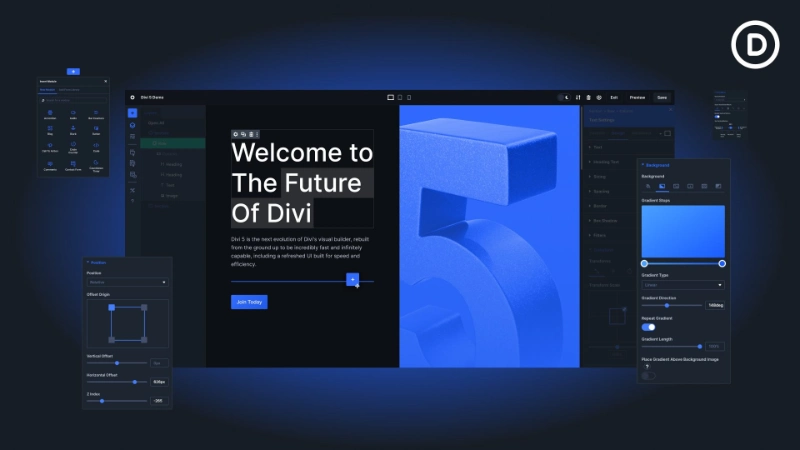 Divi 5 Interface
