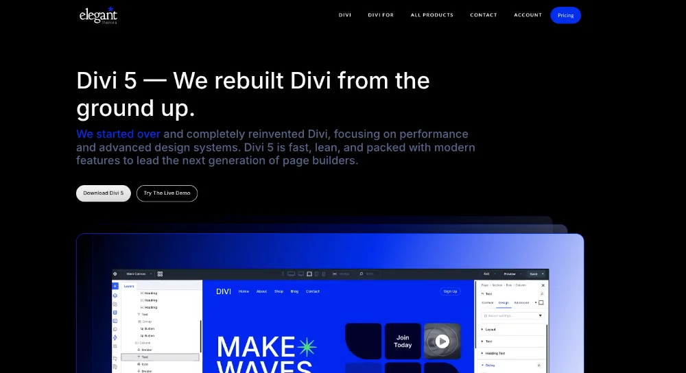 Divi 5 Website