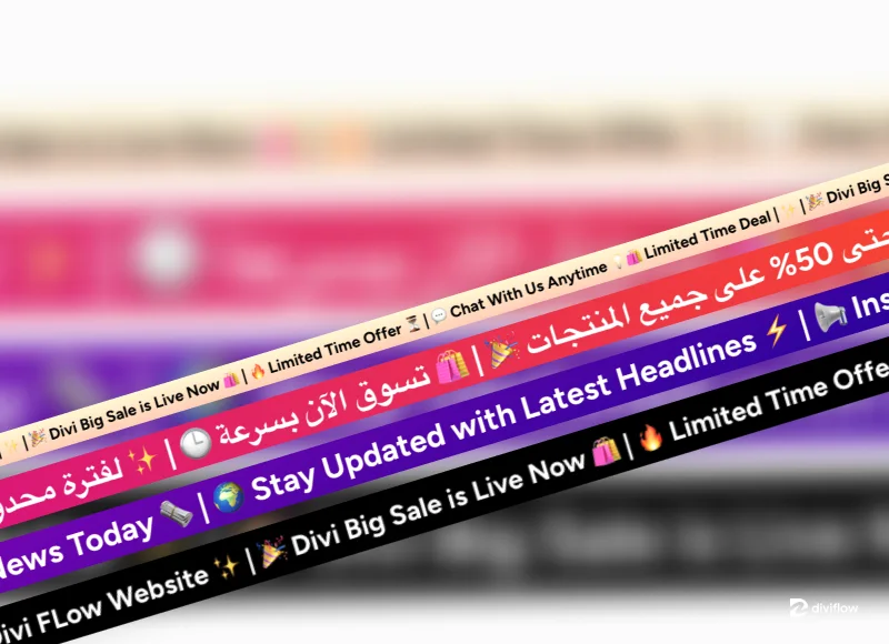 Ticker - Divi Text Scroll Extension